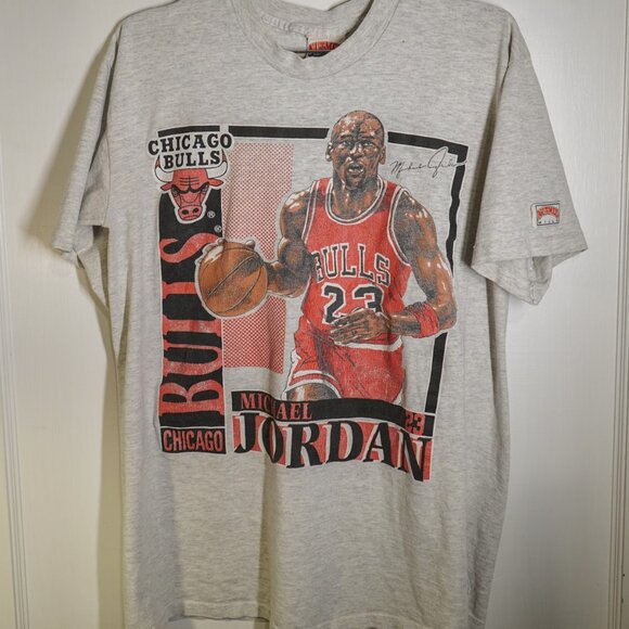 nutmeg mills Other - VINTAGE Early 90s Michael Jordan #23 Chicago Bulls Nutmeg Tee | Mens L